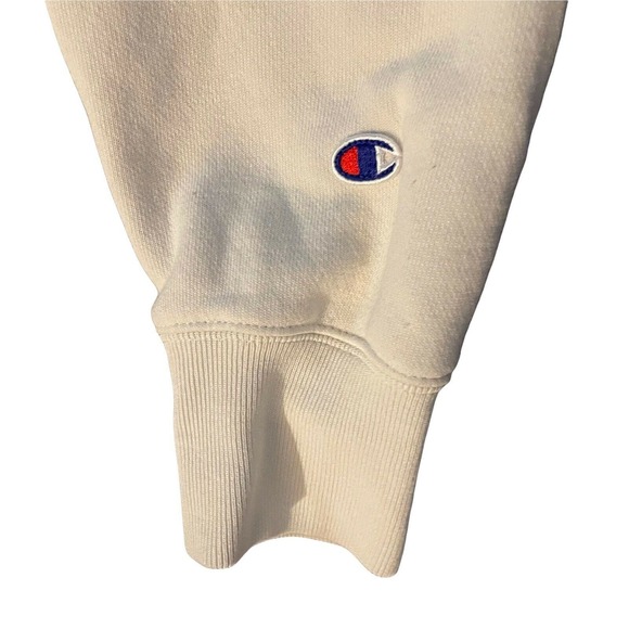 2000’s Champion Reverse Weave VTG Crewneck‎ Sweatshirt Off White Cream Size XS - Picture 5 of 5